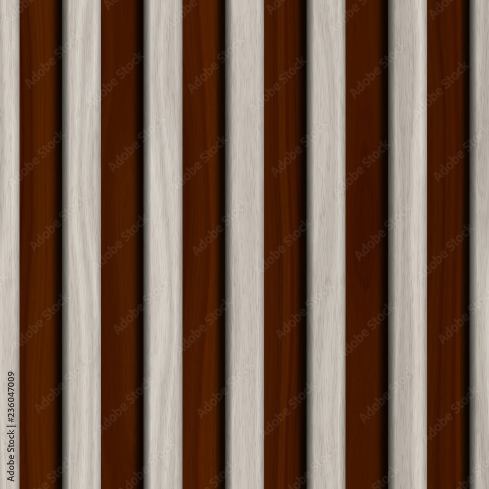 Fototapeta premium Wooden lattice on wood background. Seamless pattern.