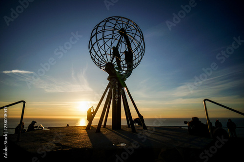 Landscape view in North Cape, Nordkapp Norway photo