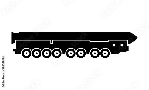 Bilde på lerret Mobile thermonuclear armed intercontinental ballistic missile