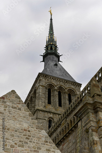 Abtei Mont-Saint-Michel, Le Mont-Saint-Michel, Detail, Normandie, Frankreich, Europa