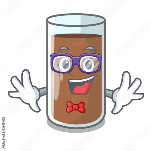 Geek chocolate milk the containing nutrition character