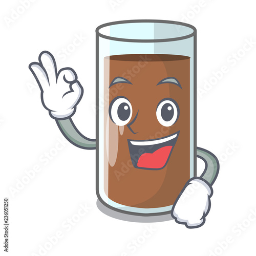 Okay chocolate milk the containing nutrition character