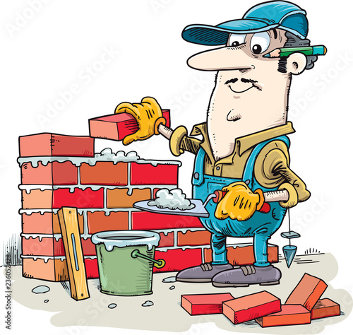 House Builder cartoon Illustration