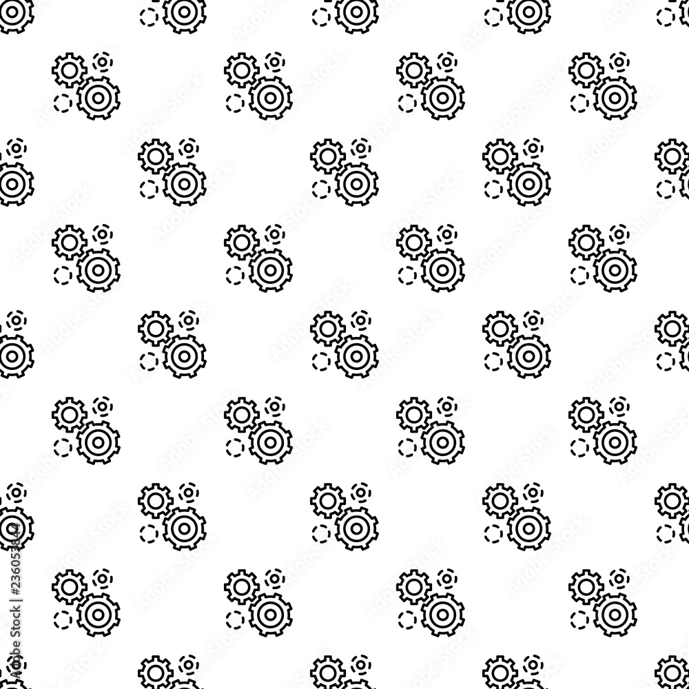 Business gear pattern seamless vector repeat for any web design Business gear pattern seamless vector repeat for any web design