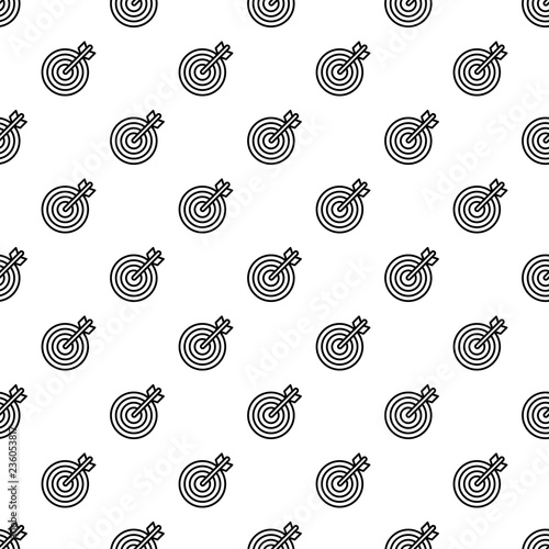 Arrow target pattern seamless vector repeat for any web design