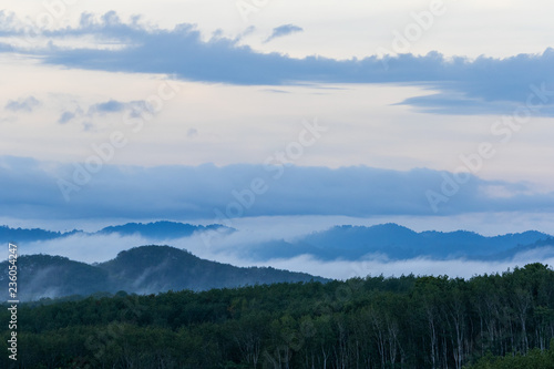 mountains in the fog © Thunwa
