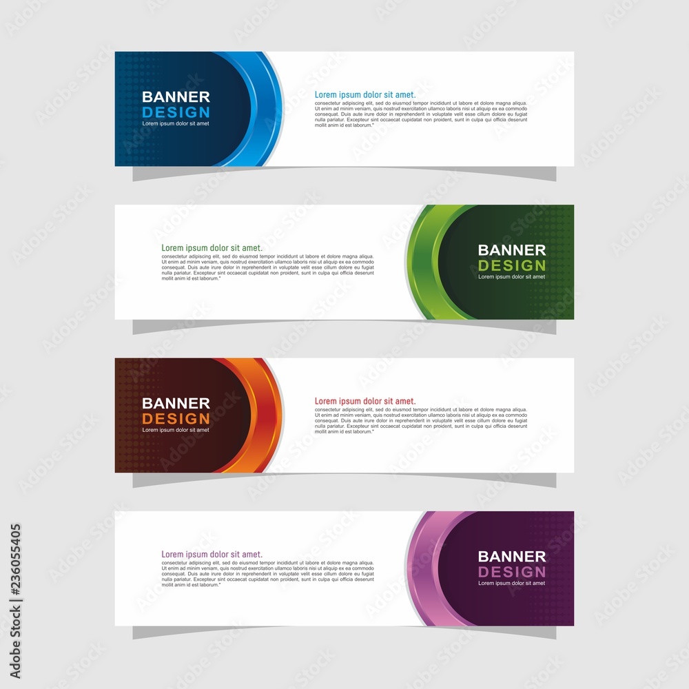 Abstract web banner design template. Web banner design collection. Header layout template, landing page Web Design Elements Abstract web banner design template. Web banner design collection. Header layout template, landing page Web Design Elements