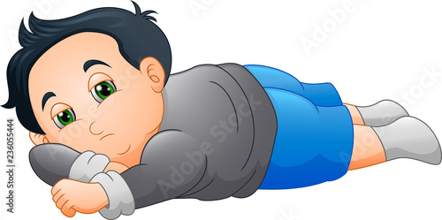 Cute little boy sleeping