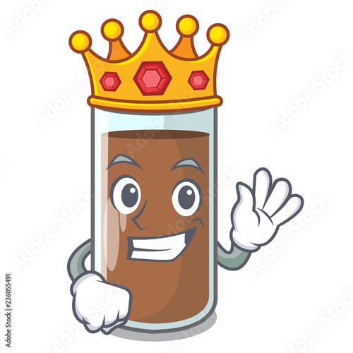King the delicious on chocolate milk cartoon