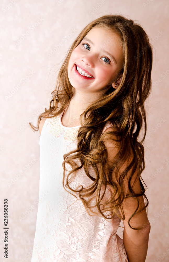 Portrait of adorable smiling little girl child Portrait of adorable smiling little girl child