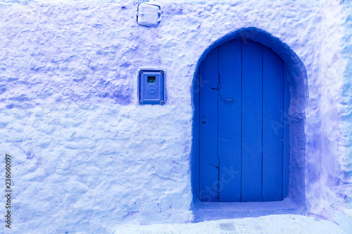 Blaue Tür in Chefchaouen in Marokko © Winfried Rusch