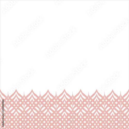 Linear Strokes Interlocked Seamless Horizontal Border