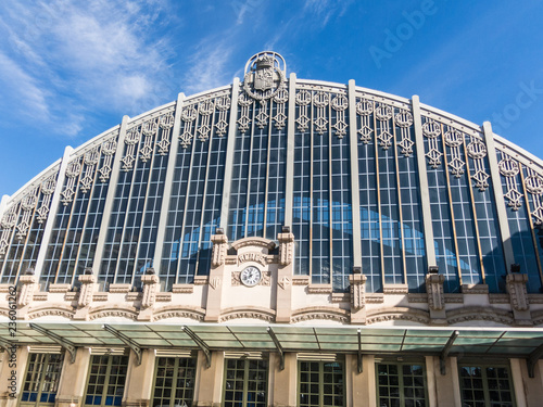 The North Starion (Estacion del Norte in Spanish), the main bus station in Barcelona, Catalonia, Spain. It has connections with the main stations in Spain and Europe, including Madrid