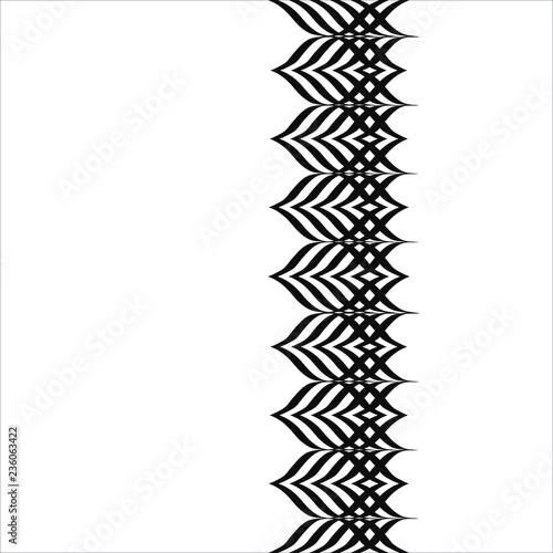 Linear Strokes Complex Fern Seamless Vertical Pattern
