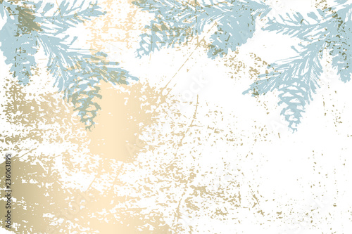 Christmas tree cone painting vector winter textures