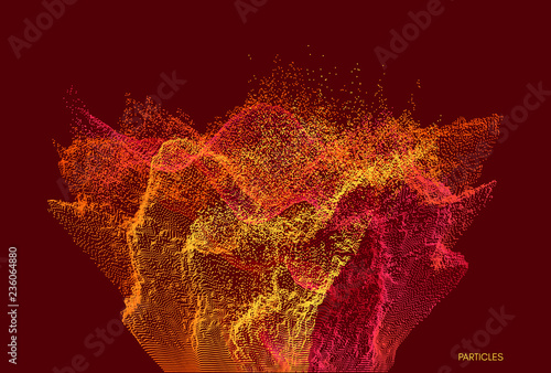 Abstract background. Vector illustration. Design template. Perspective grid background.