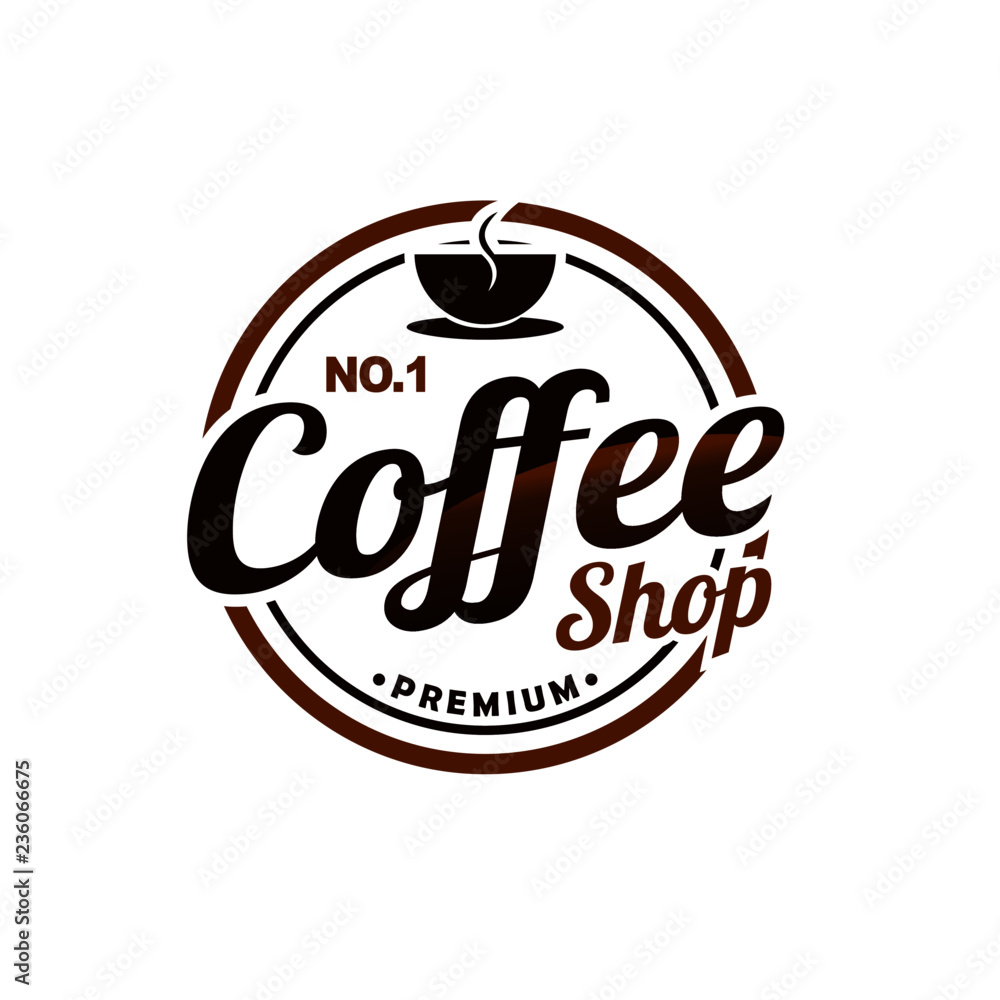 Fototapeta Vintage Coffee Shop Logos Vector