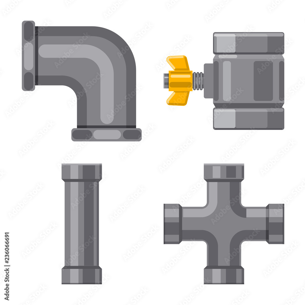 Vector illustration of pipe and tube logo. Collection of pipe and pipeline vector icon for stock. Vector illustration of pipe and tube logo. Collection of pipe and pipeline vector icon for stock.