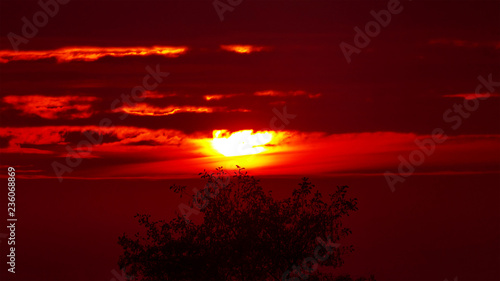 Red Sky Sunset