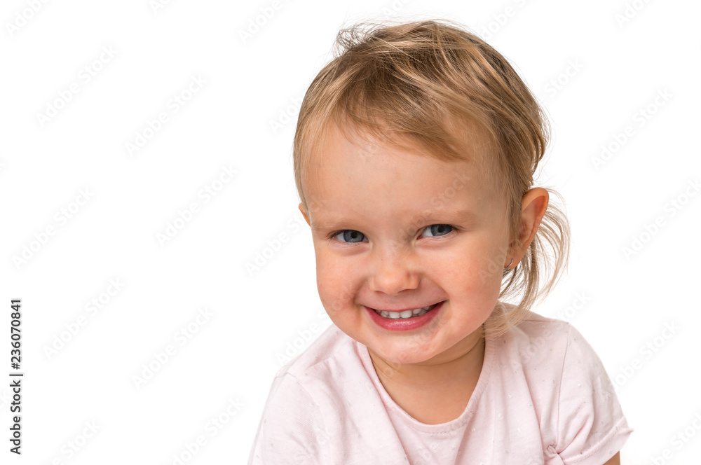 Beautiful smiling baby isolated on white background Beautiful smiling baby isolated on white background