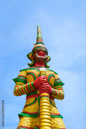 colorful giant statue in Thailand,culture concept