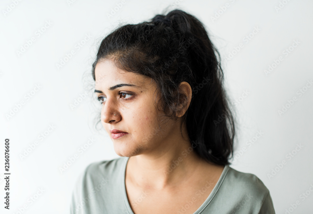 Portrait of a thoughtful woman Portrait of a thoughtful woman