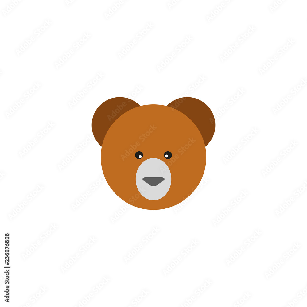Teddy bear icon flat element. illustration of teddy bear icon flat isolated on clean background for your web mobile app logo design. Teddy bear icon flat element. illustration of teddy bear icon flat isolated on clean background for your web mobile app logo design.