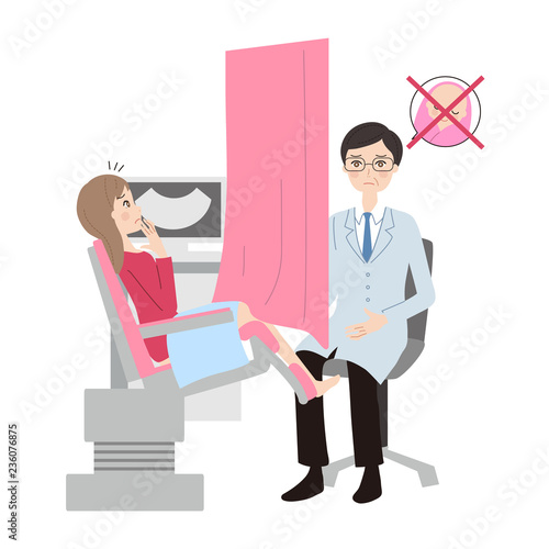検診を受ける女性