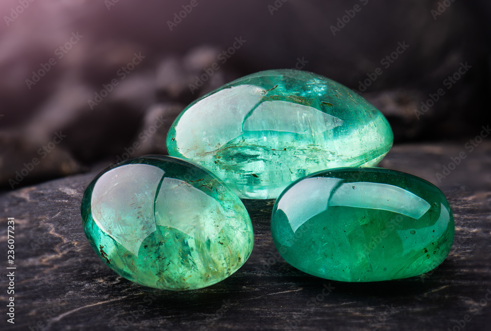 The emerald gemstone jewelry.