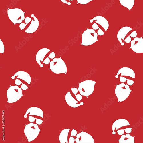 santa clause seamless pattern