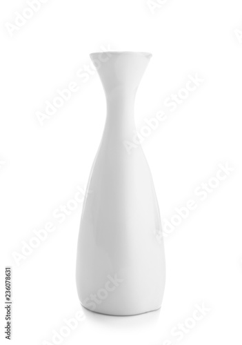 Beautiful vase on white background