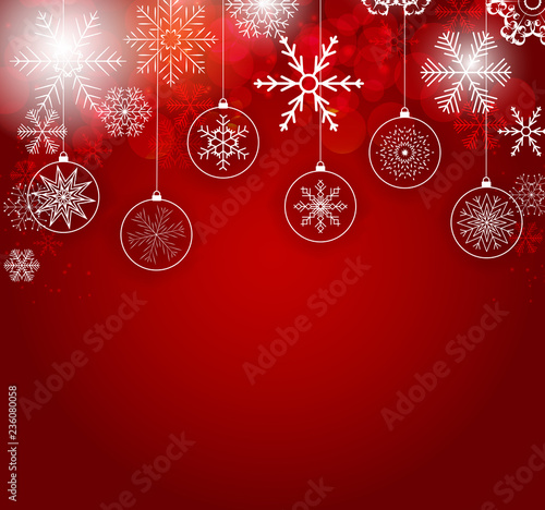 Abstract Holiday New Year and Merry Christmas Background. Vector Illustration