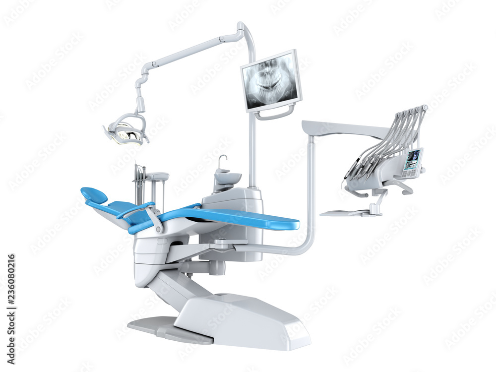 3D rendering modern dental chair 3D rendering modern dental chair