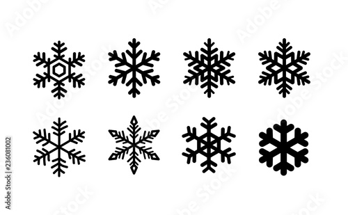 set of Snowflake icons.
