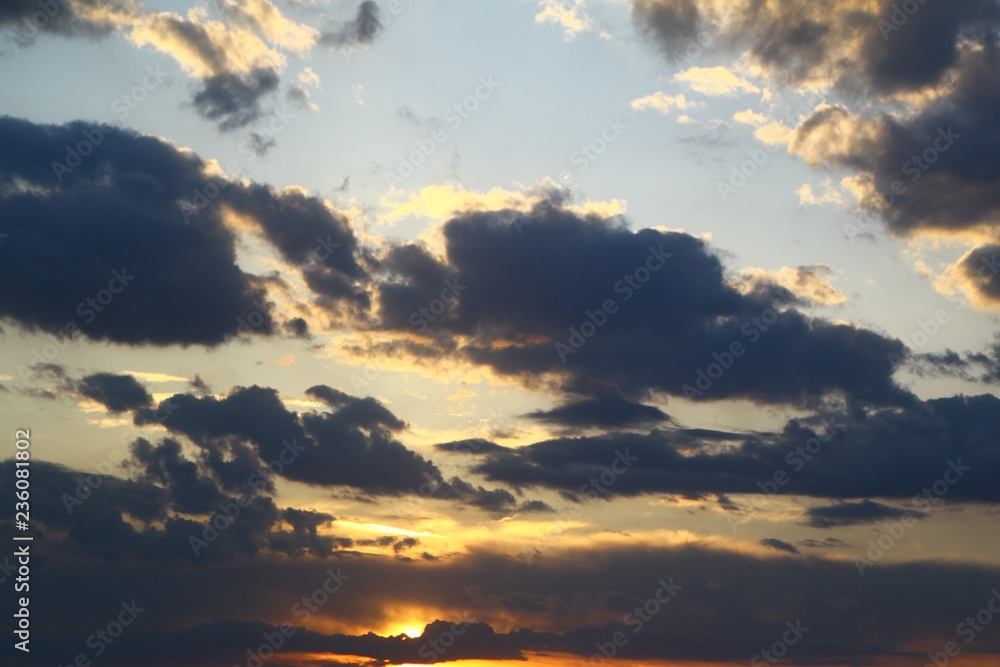 amazing toned sunset or sunrise clouds for using in design as background.