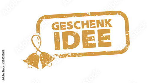 Stempel - Geschenkidee - goldene Glocken