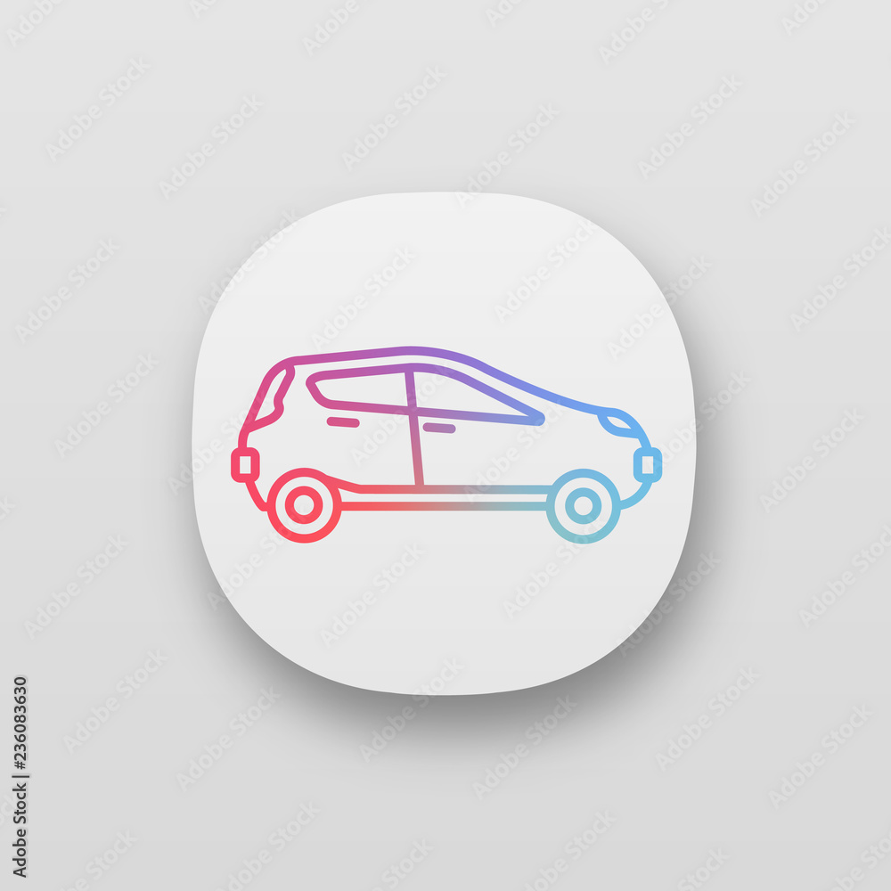 Car side view app icon