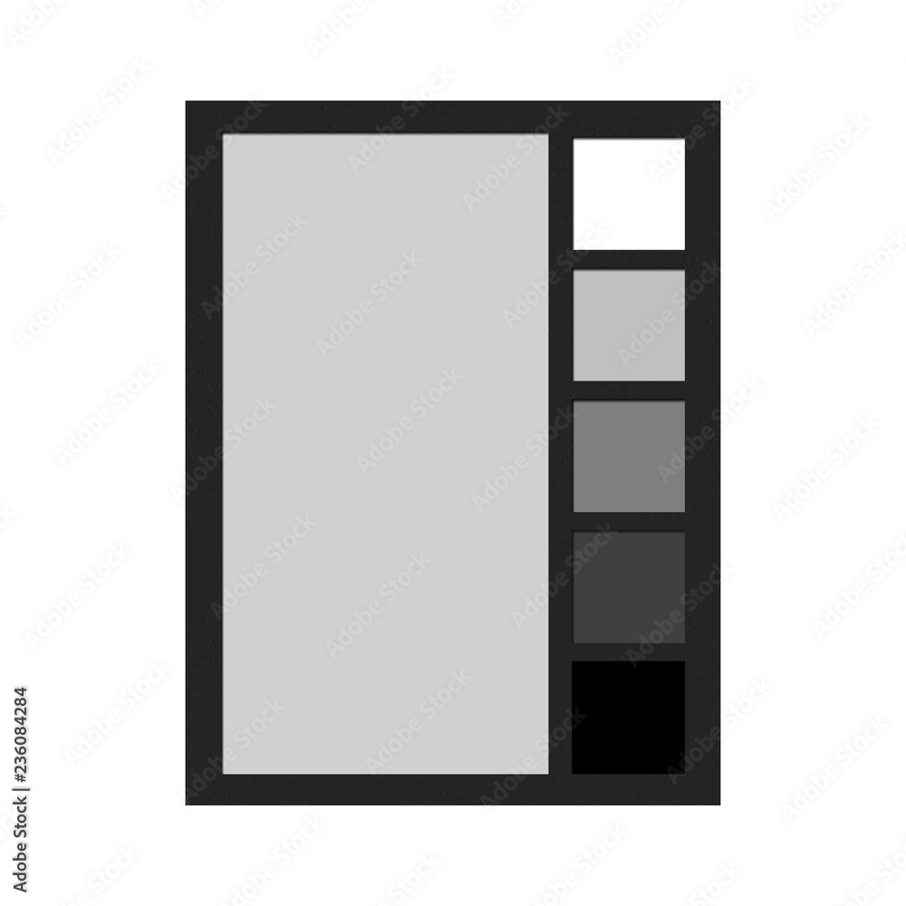 Professoinal black and white balance card with 18 percent neutral gray sample. Professoinal black and white balance card with 18 percent neutral gray sample.