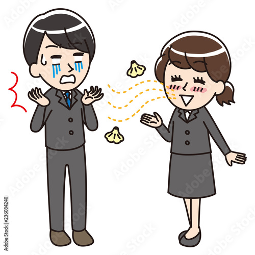 Smell of bad breath garlic