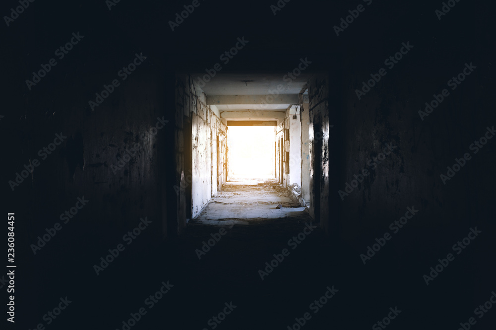 Empty Dark Corridor Empty Dark Corridor