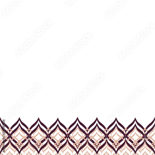 Linear Strokes Underlaid Seamless Horizontal Border