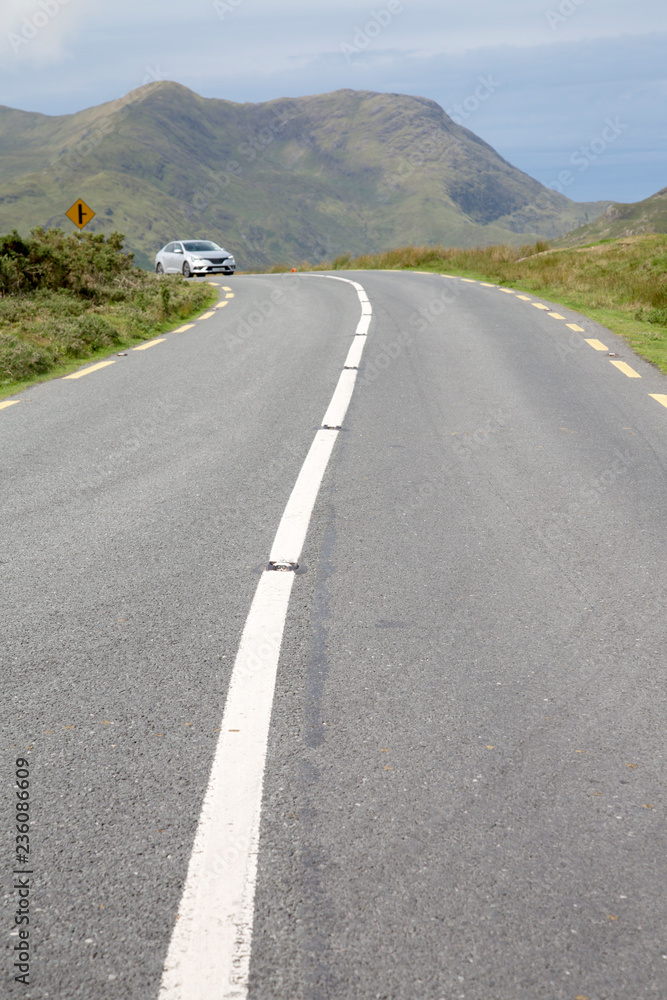 Car on Open Road; Killary Fjord; Connemara