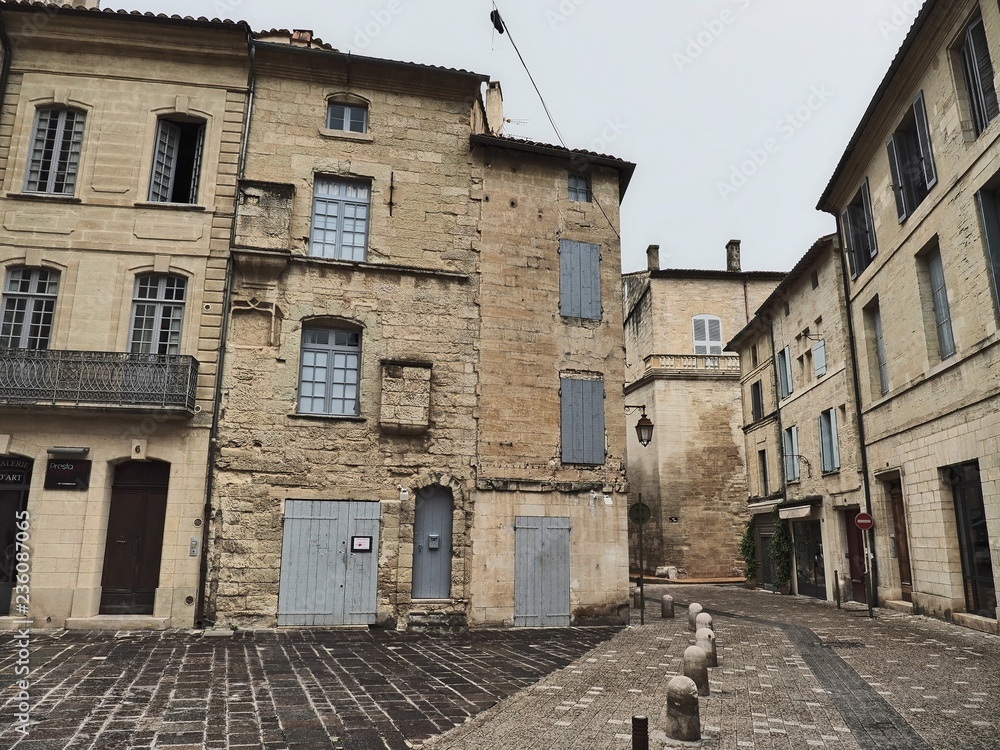 Uzès – gemütliche Kleinstadt in Frankreich - High Dynamic Range Image (HDR)
