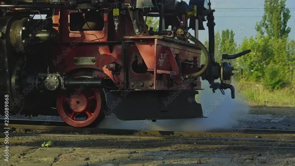 Old Historic Narrow Gauge Railway Steam Locomotive Train Old Historic Narrow Gauge Railway Steam Locomotive Train