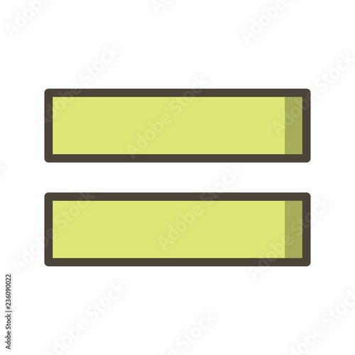 Equal To Vector Icon