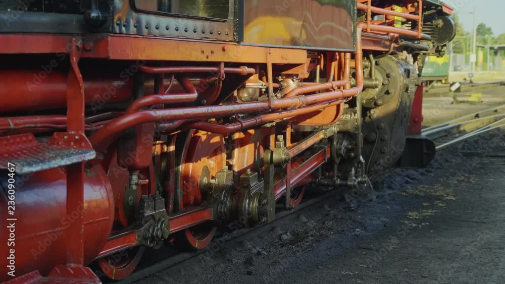 Old Historic Narrow Gauge Railway Steam Locomotive Train Old Historic Narrow Gauge Railway Steam Locomotive Train