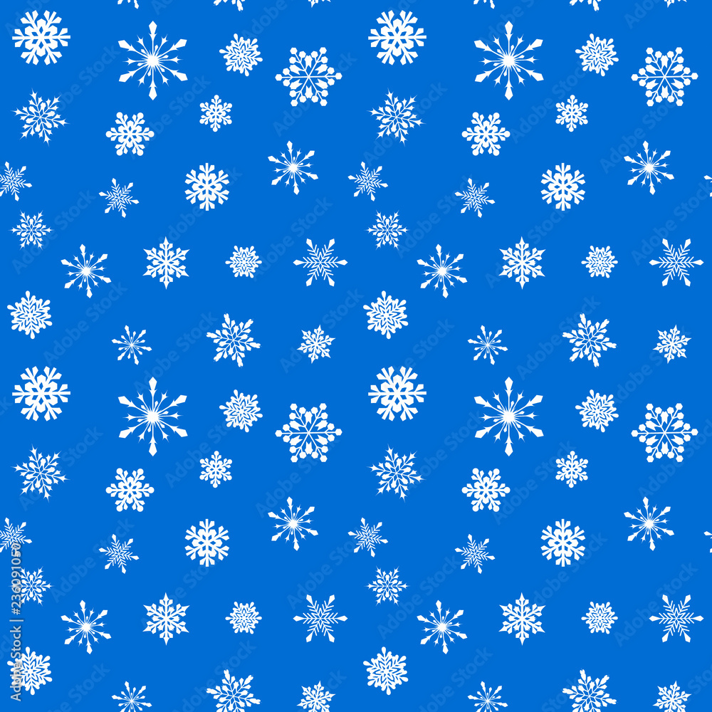 Snowflakes seamless pattern winter texture new year christmas vector illustration. Snowflakes seamless pattern winter texture new year christmas vector illustration.