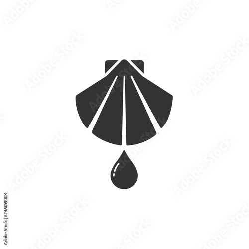 Baptism flat icon on a white background