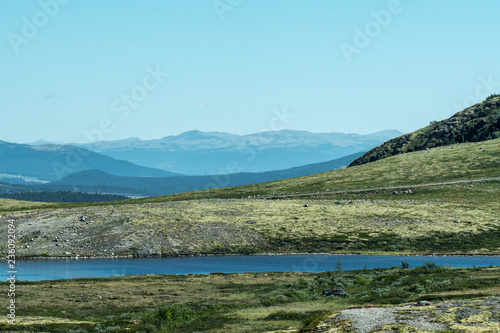 Blick auf das Massiv des Rondane vom Dovrefjell