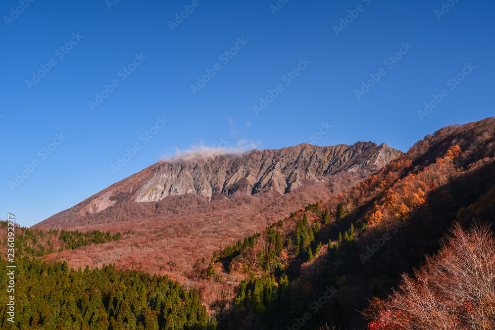 大山、鳥取県、日本、Mt.Daisen、秋の絶景、紅葉、百名山